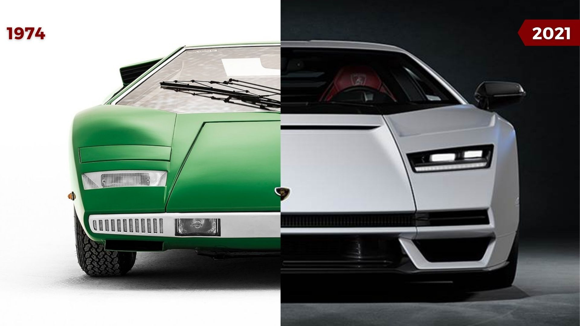 Lamborghini Countach 1974 vs 2021 :: MWTV